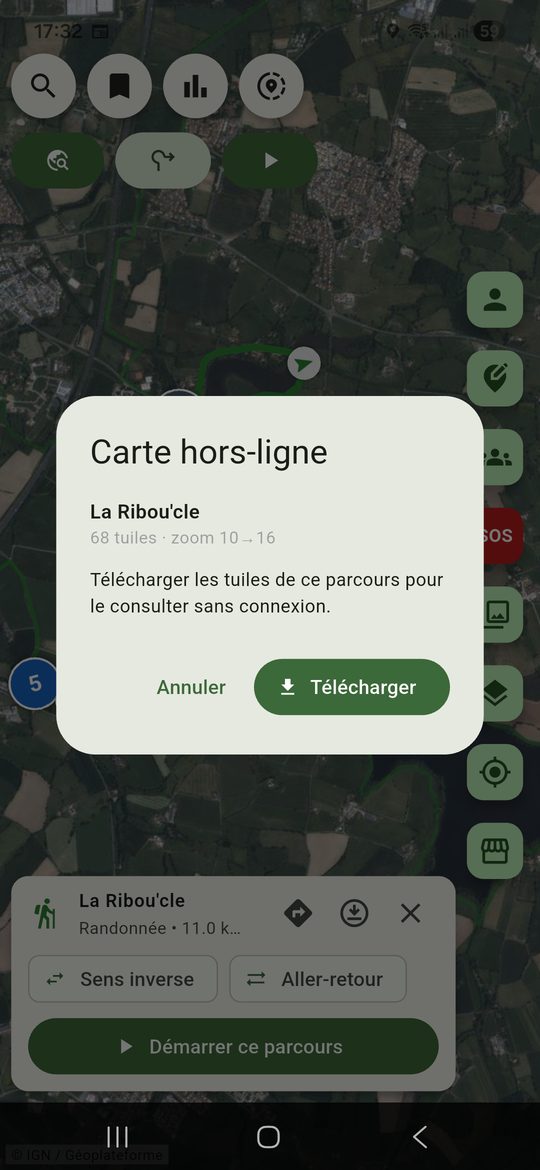 Téléchargement hors-ligne